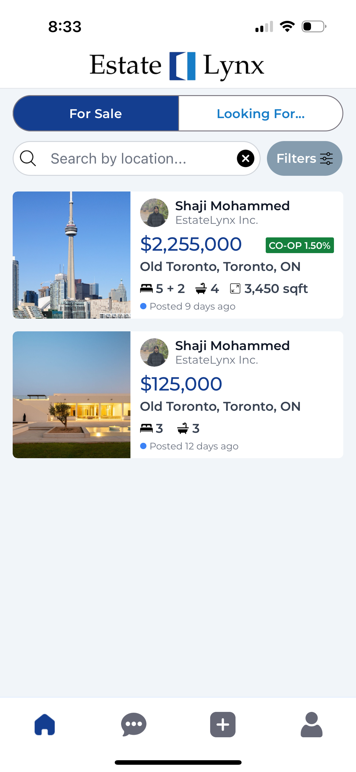 EstateLynx App - Homepage